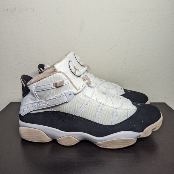 Nike Air Jordan 6 Rings Black Fossil Stone 322992-112 Mens Size 14 Sneakers - Picture 7 of 10